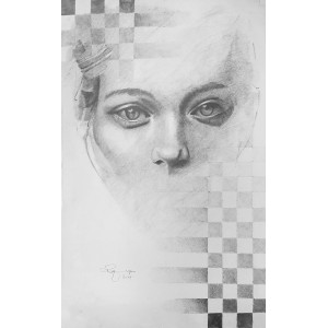 Rafique Somroo, 14 x 22, Pencil on Paper, Figurative Painting, AC-RSO-027